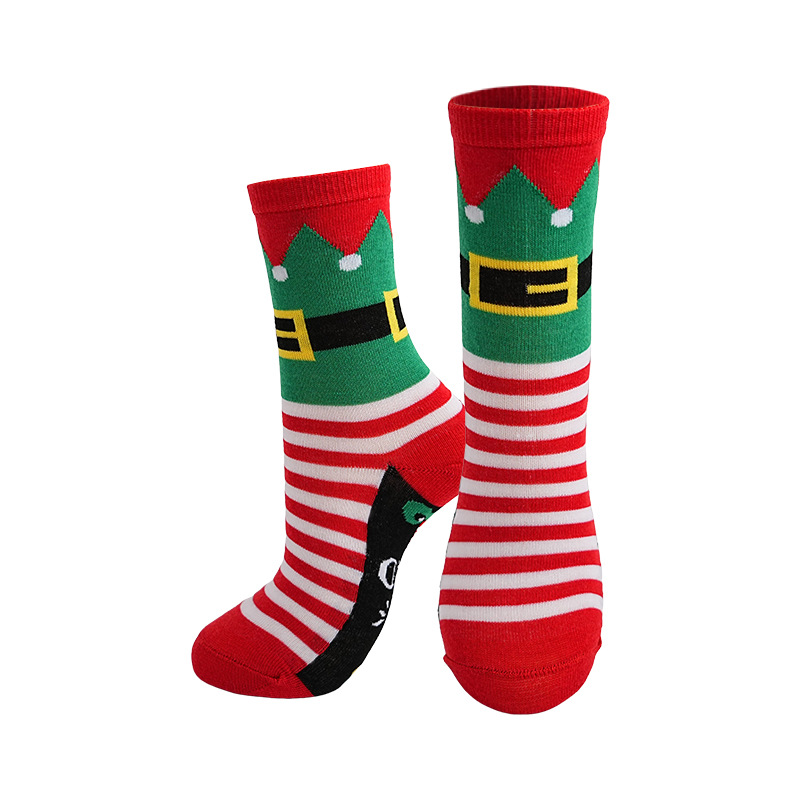Christmas Holiday Socks Fashion Cotton Middle Tube Sock Festive Crew Socks